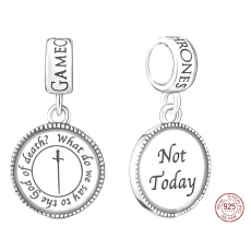 Charm Sterling silver 925 Game of Thrones Arya Stark, bracelet pendant, movie