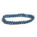 Agate blue dragon bracelet elastic natural stone, ball 6 mm / 16 - 17 cm