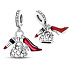 Sterling silver 925 Chic style - Lipstick, slipper, handbags, 3in1 bracelet pendant, interests
