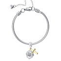Sterling silver 925 Religious spells Isah 41:10, 2in1 pendant for bracelet
