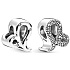 Charm Sterling silver 925 Zodiac sign Glittering Lion, bead for bracelet