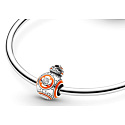 Sterling silver 925 Marvel Star Wars Droid BB-8, bracelet bead