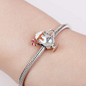 Sterling Silver 925 Hot Chocolate - Enjoy the cold days, Christmas Bracelet Bead