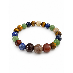 Bracelet with a story – I love you, Grandpa, natural minerals, 8 mm bead / wrist 14–15 cm Bracelet with a story – I love you, Grandpa, natural minerals, 8 mm bead / wrist 14–15 cm