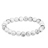 Magnesite / Howlite white bracelet elastic natural stone, ball 6 mm / 16-17 cm, cleansing stone
