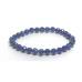 Lapis Lazuli facet bracelet elastic natural stone, ball 5 - 6 mm / 16 - 17 cm, harmony stone