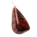 Obsidian Moka Troml pendant natural stone, 2,2-3 cm, 1 piece, stone of salvation