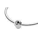 Sterling silver 925 Alphabet letter C, bead for bracelet