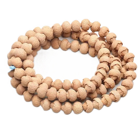 Lotus Bodhi Mala, natural lotus necklace 108 + 6 Buddhist prayer beads 9.5 mm - peace, blessings