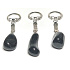 Obsidian keychain pendant natural stone approx. 10 cm 1 piece, rescue stone
