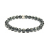 Hawk Eye Bracelet elastic natural stone, ball 6 mm / 16 - 17 cm, stone of wise ancestors
