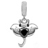 Charm Sterling silver 925 Manta, animal bracelet pendant