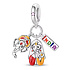 Charm Ganesha and Namaste – 3-in-1 symbol of luck, protection, and a reminder of the land of colors | Travel bracelet pendant