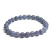 Tanzanite bracelet elastic natural stone, ball 7 - 7,5 mm / 16 - 17 cm