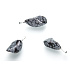 Obsidian flake Troml pendant natural stone, 2,2-3 cm, 1 piece, stone of salvation