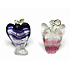 Fluorite Angel guardian pendant natural stone, hand cut 2,6 cm, stone of geniuses