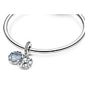 Sterling silver 925 Harry Potter - Snape's patron in the form of a rope, 2in1 pendant bracelet