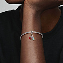 Charm Sterling silver 925 New York City Triple 3in1, travel bracelet pendant