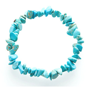 Tyrkenite bracelet elastic chopped natural stone 19 cm, stone of young people, looking for a life goal