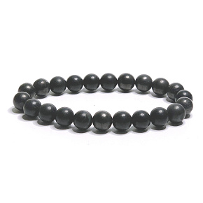 Shungite bracelet elastic natural stone, ball 8 mm / 16 - 17 cm, stone of life Shungite bracelet elastic natural stone, ball 8 mm / 16 - 17 cm, stone of life