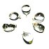 Crystal Tumbler pendant natural stone, 2,2-3 cm, 1 piece, stone of stones