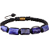 Sodalite bracelet made of natural stones, hand knitted, adjustable size, stone communication