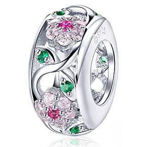 Sterling silver 925 Blossoming nature, nature bracelet bead Sterling silver 925 Blossoming nature, nature bracelet bead
