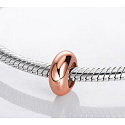 Charm Sterling silver 925 Stopper stopper pink, bead on bracelet