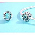 Charm Sterling Silver 925 Clear Ocean, Sea Bracelet Bead