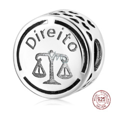 Charm Sterling silver 925 Rights, bead on bracelet job Charm Sterling silver 925 Rights, bead on bracelet job