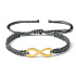 Infinity - infinity, lucky bracelet, handmade emblem, gold color adjustable