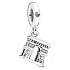Sterling silver 925 Arc de Triomphe pendant on travel bracelet