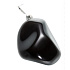 Obsidian black Trommel pendant natural stone M, approx. 3 cm, rescue stone