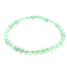 Aventurine bracelet elastic natural stone, ball 4 mm / 15 cm, for children, lucky stone