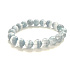 Fluorite striped bracelet elastic natural stone, ball 9 - 10 mm / 16 -17 cm, genius stone