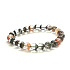 Azeztulite natural crystal ghost quartz bracelet elastic natural stone 8 - 9mm/ 16 - 17cm natural ghost crystal, high frequency energy, stone of light and clarity