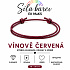 Šňůrkový náramek Síla barev – Vínově červená | Symbol elegance, odvahy a vášně | nastavitelný 16 - 30 cm