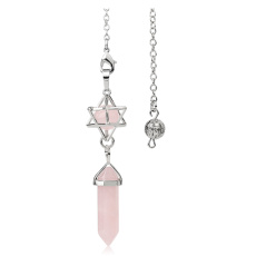 Rosemary Merkaba + pendulum, natural stone pendant 71 x 8 x 8 mm