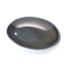 Obsidian rainbow soap natural stone approx. 8 x 4,5 cm 1 piece, rescue stone