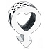 Charm Sterling silver 925 Male symbol, heart, bead on bracelet symbol