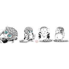 Charm Sterling silver 925 Monkey, symbol of wisdom, freedom, bead on bracelet animal