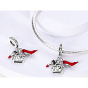 Sterling silver 925 Chic style - Lipstick, slipper, handbags, 3in1 bracelet pendant, interests