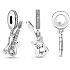 Charm Sterling Silver 925 Electric Guitar Pendant Bracelet Interests