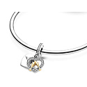 Charm Sterling silver 925 Happy Anniversary, 2in1 anniversary bracelet pendant