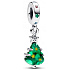 Charm Sterling silver 925 Glittering Christmas tree, Christmas bracelet pendant