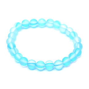 Opalite turquoise matt bracelet elastic, synthetic stone ball 6 mm / 16 cm, for children, wishing and hope stone Opalite turquoise matt bracelet elastic, synthetic stone ball 6 mm / 16 cm, for children, wishing and hope stone
