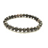 Yooperlite bracelet elastic natural stone, ball 6 mm / 16 - 17 cm