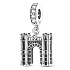 Sterling silver 925 Arc de Triomphe, travel bracelet pendant