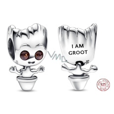Charm Sterling silver 925 Marvel Guardians of the Galaxy Dancing Groot, bead for bracelet