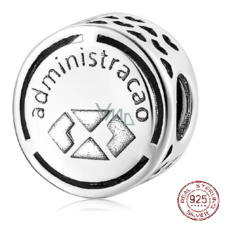 Charm Sterling silver 925 Administration, bead on bracelet employment Charm Sterling silver 925 Administration, bead on bracelet employment